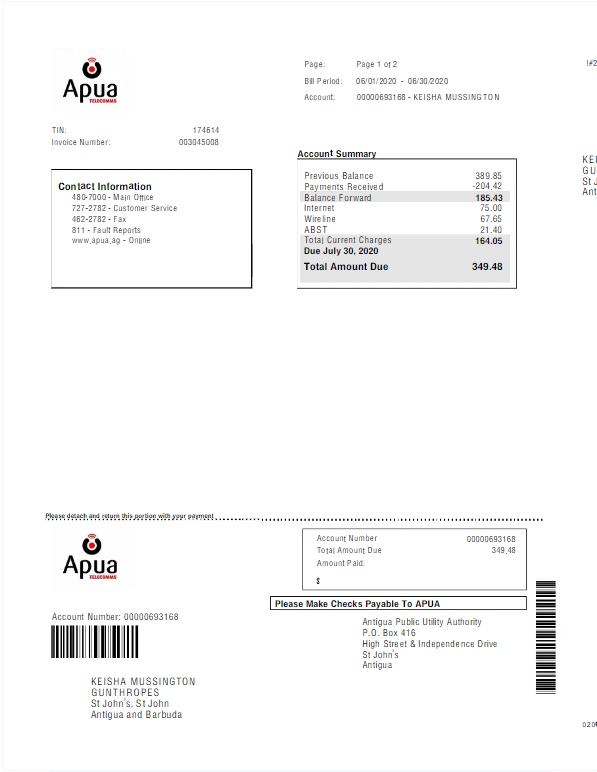  Minol USA business utility bill 